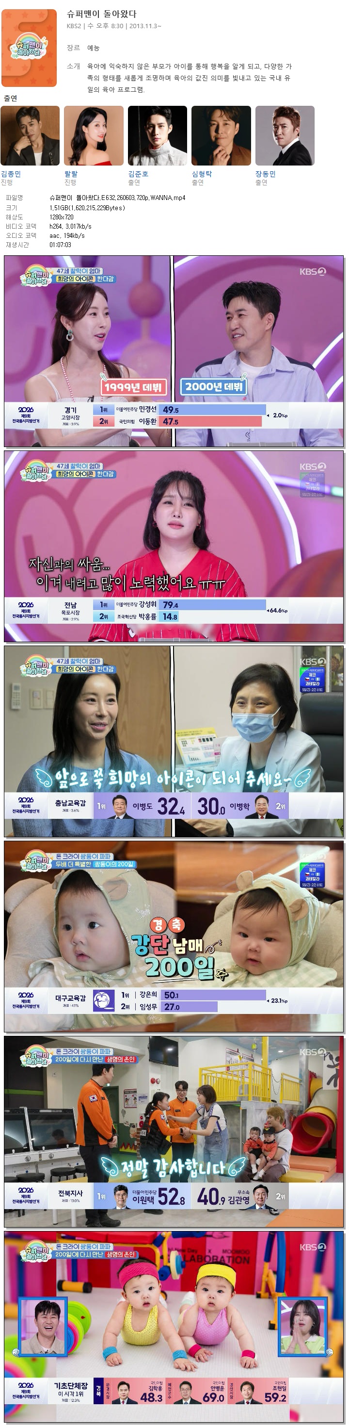 슈퍼맨이 돌아왔다.E632.260603.720p.WANNA