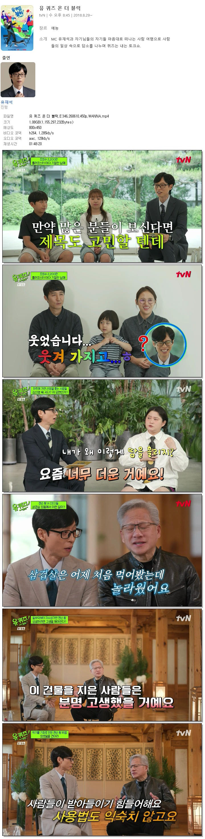 유 퀴즈 온 더 블럭.E346.260610.450p.WANNA