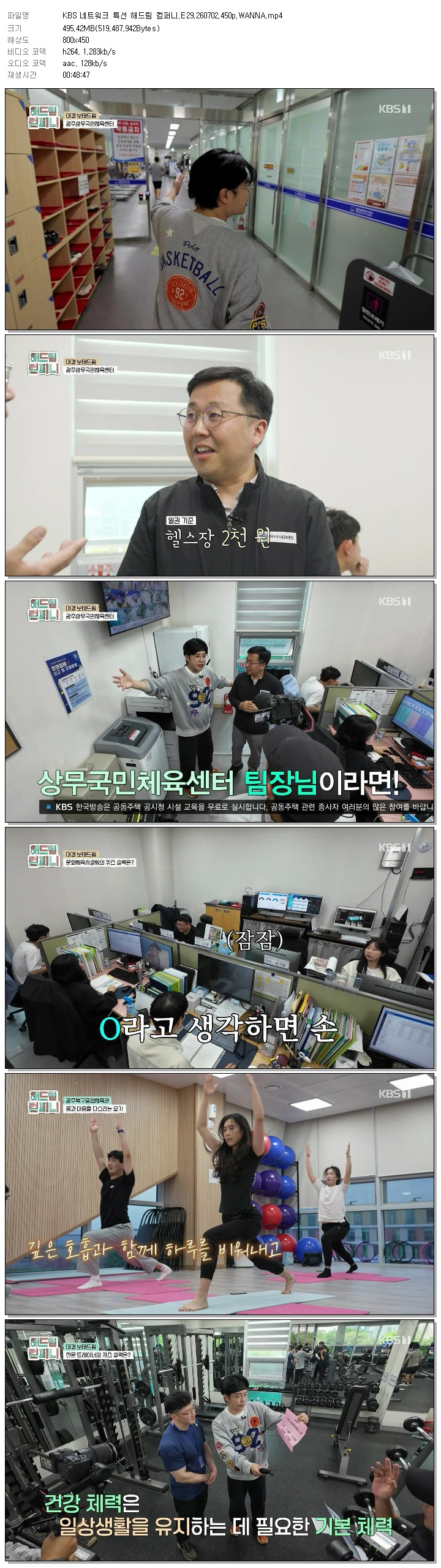 KBS 네트워크 특선 해드림 컴퍼니.E29.260702.450p.WANNA