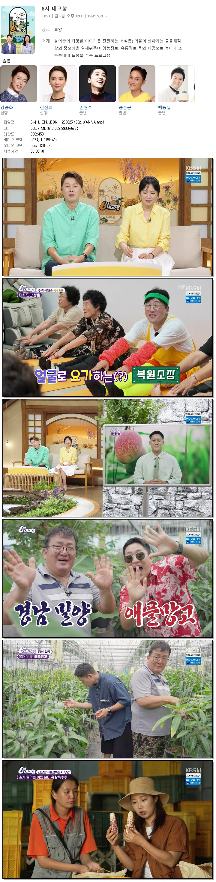 6시 내고향.E8611.260825.450p.WANNA