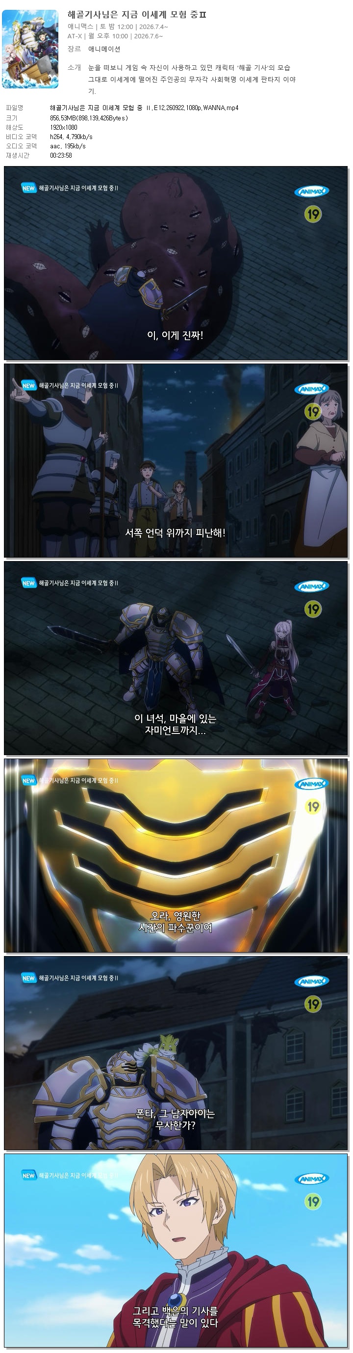 해골기사님은 지금 이세계 모험 중 Ⅱ.E12.260922.1080p.WANNA