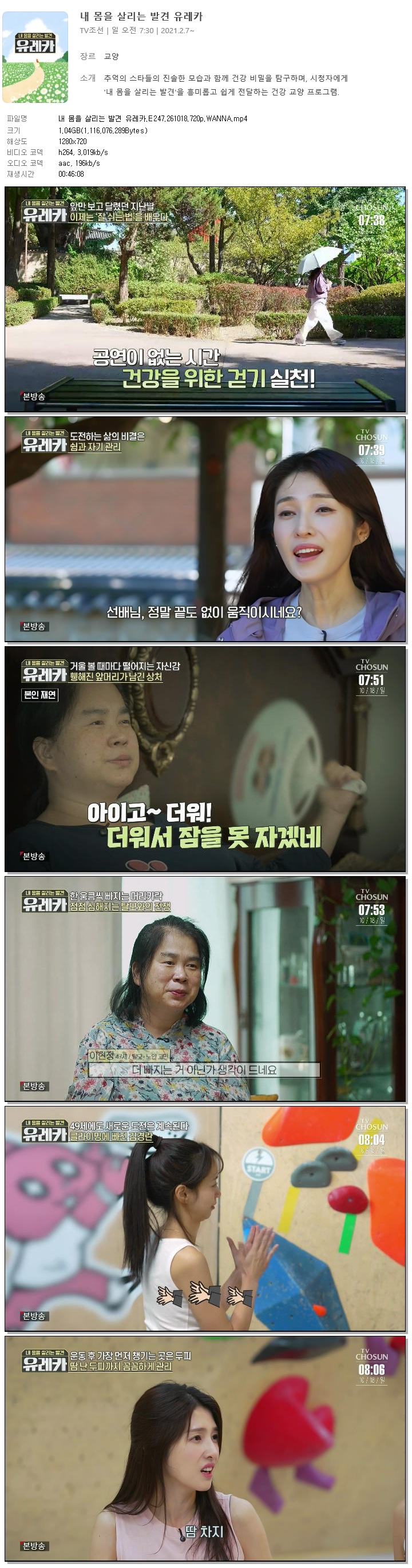 내 몸을 살리는 발견 유레카.E247.261018.720p.WANNA