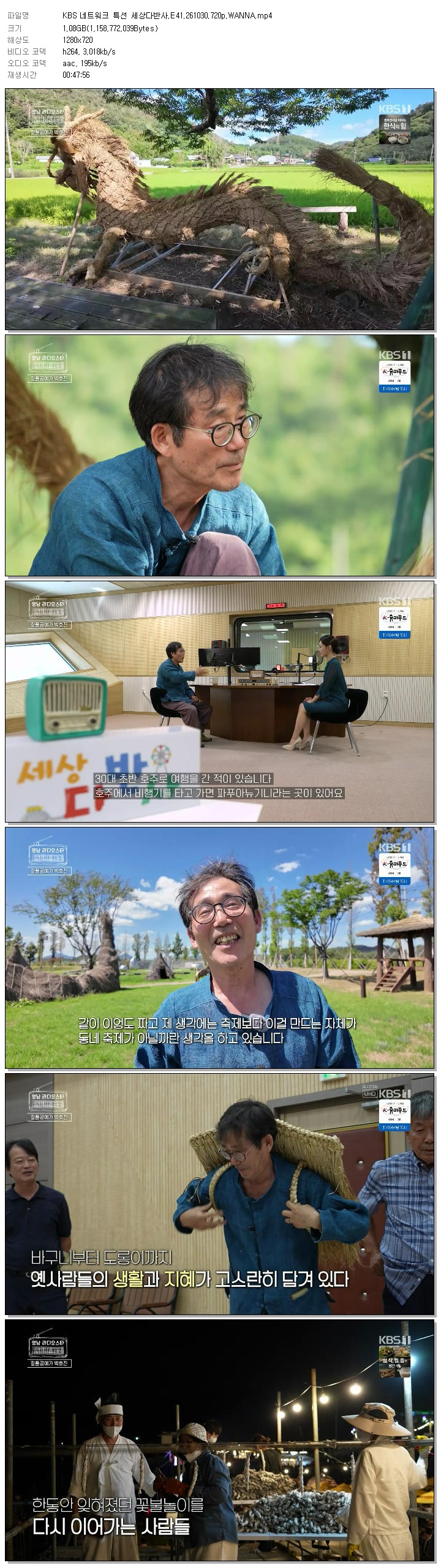 KBS 네트워크 특선 세상다반사.E41.261030.720p.WANNA